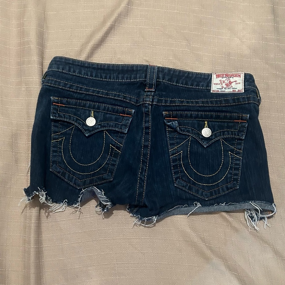 True religion jeans shorts rip size L